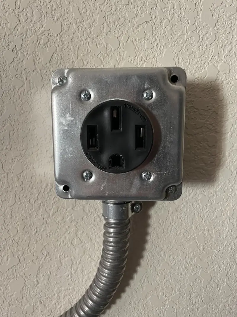 NEMA 14-50 outlet installed for Smart Home Electrical in Rose Hill